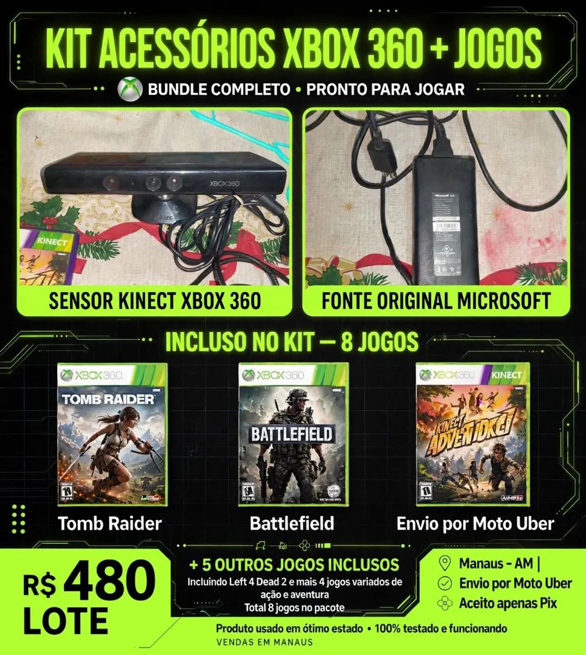 Vendo acessórios Xbox 360 