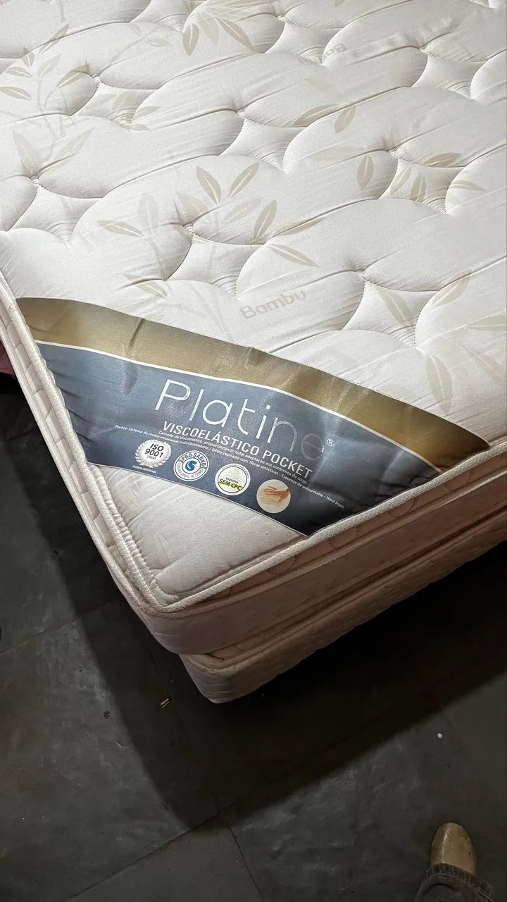 Cama completa de casal colchão Platine  - Foto 3