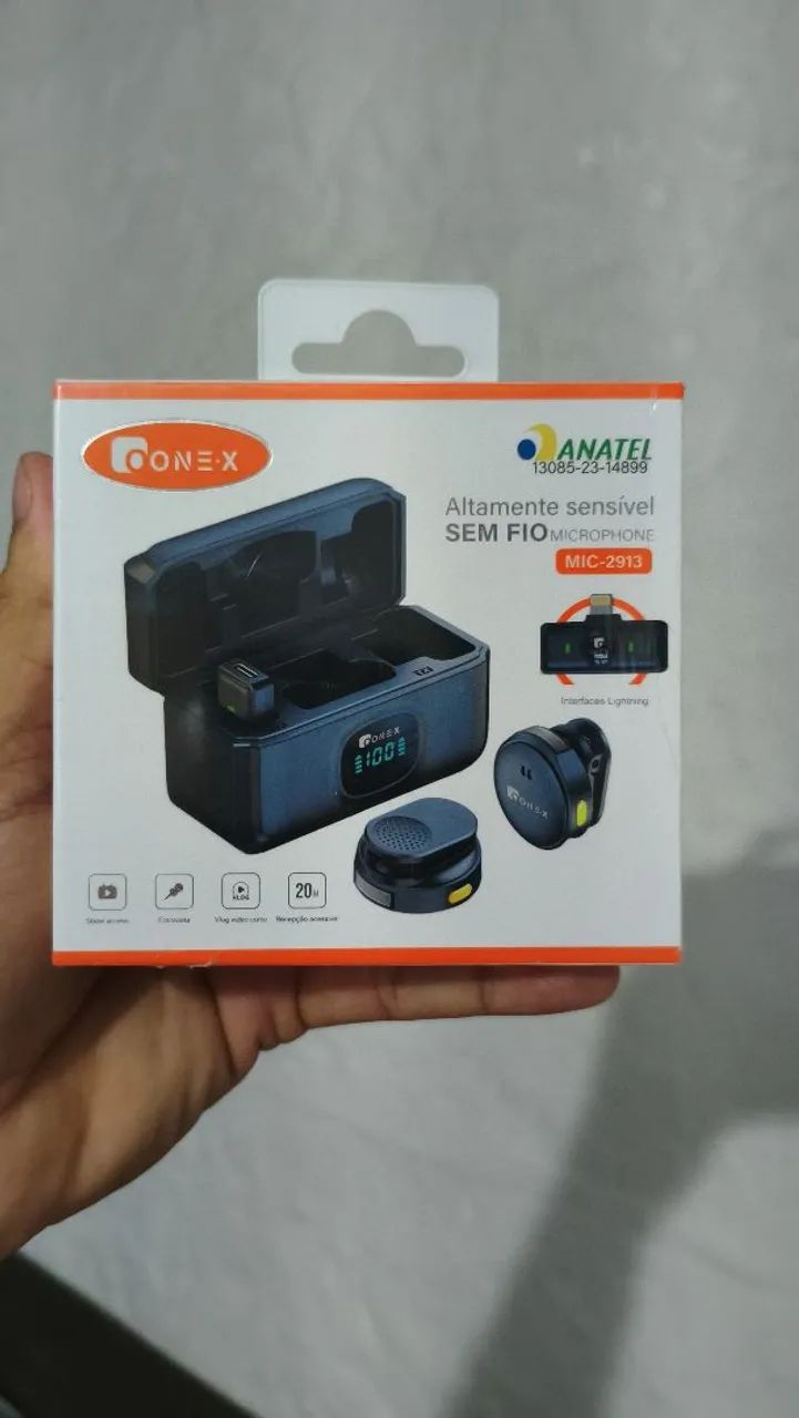 Microfone sem fio para video