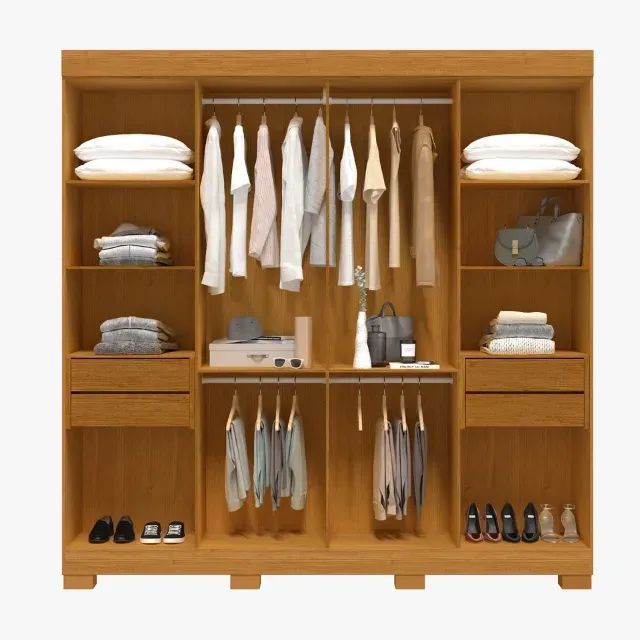 Guarda Roupa 8 Portas 100% MDF Stella - Foto 3