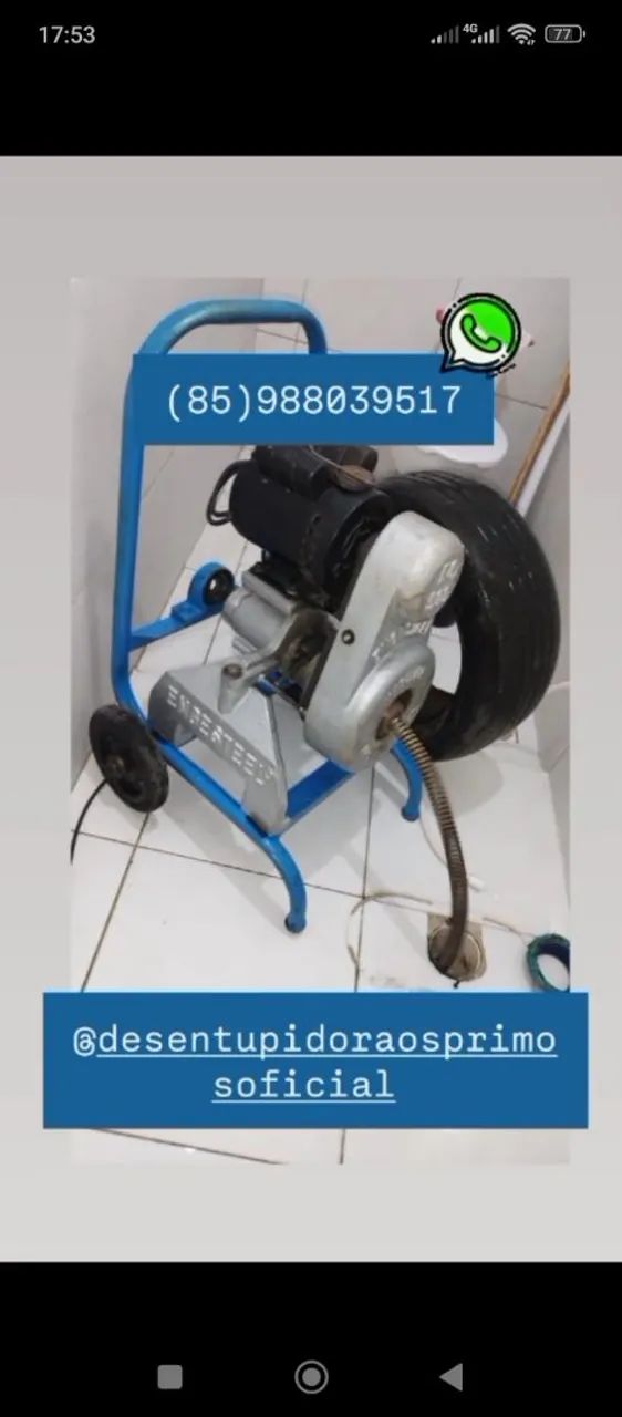 Desentupidora os primos 24/7 sem quebrar piso ou parede  - Foto 3