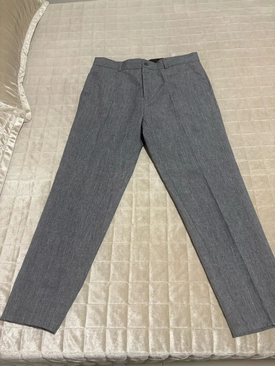 Calça social cinza escuro 