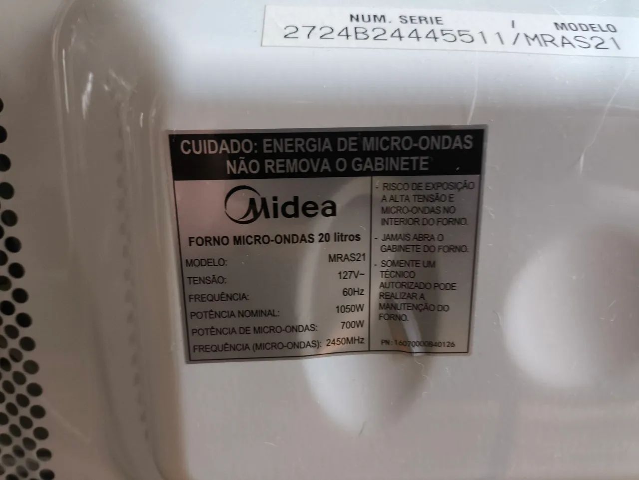 Microondas 20 litros MRAS21 Midea - Foto 4