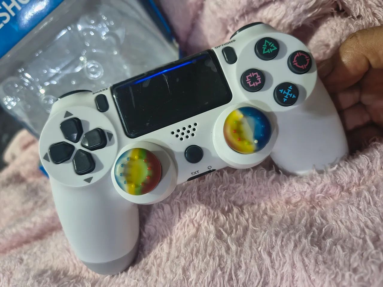Manete joystick dualshock PS4 BLUETOOTH E CABO com caixa nova