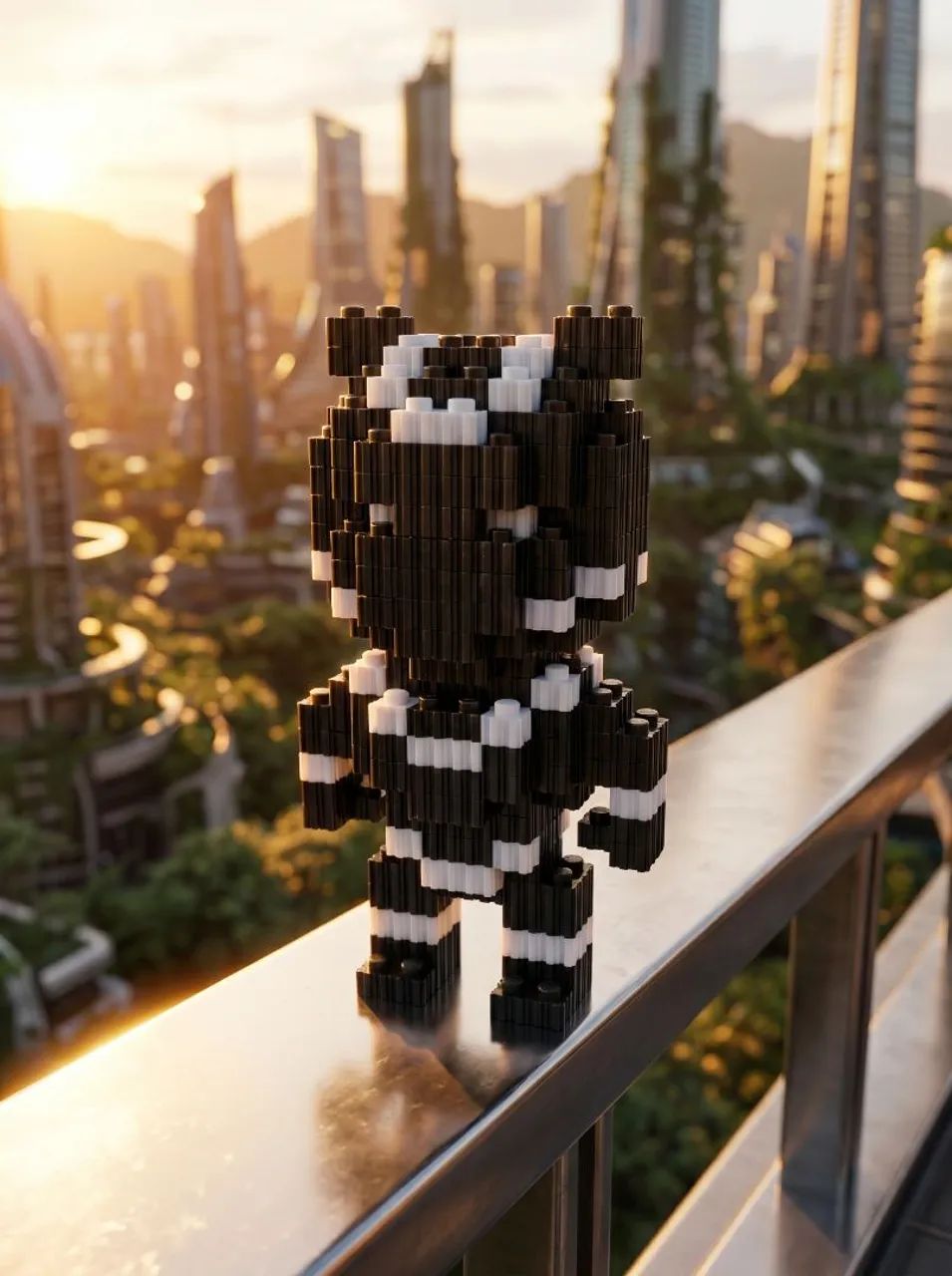 Boneco Blocos de Montar | Pantera Negra 