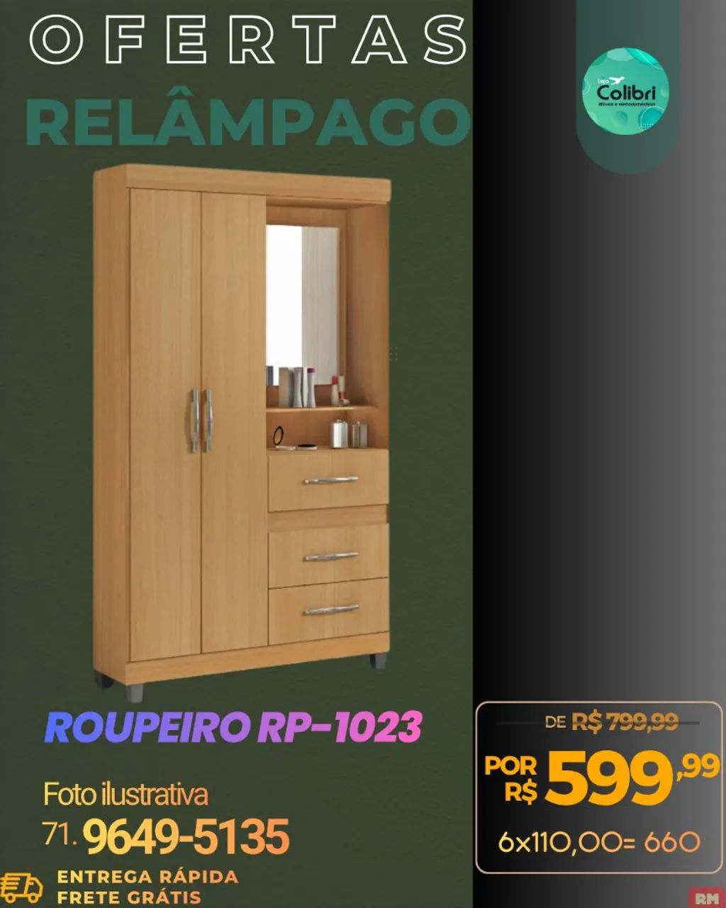 Guarda Roupa Solteiro  - Foto 3
