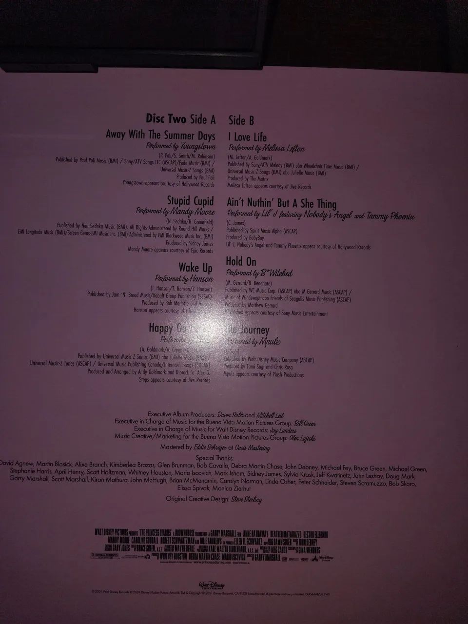 Vinil The princess Diaries Soundtack duplo raro  - Foto 5
