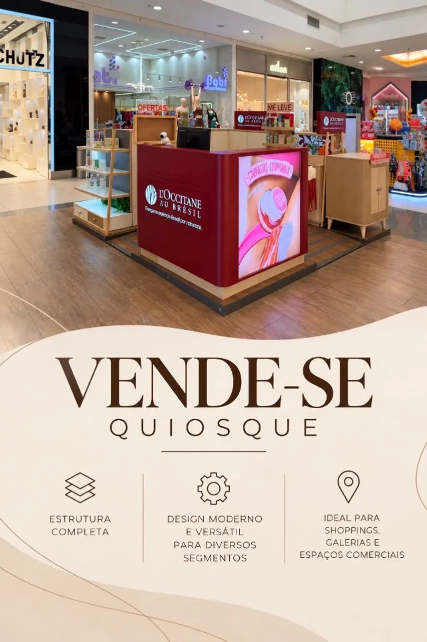  VENDE-SE QUIOSQUE COMERCIAL COMPLETO ? PALMAS/TO
