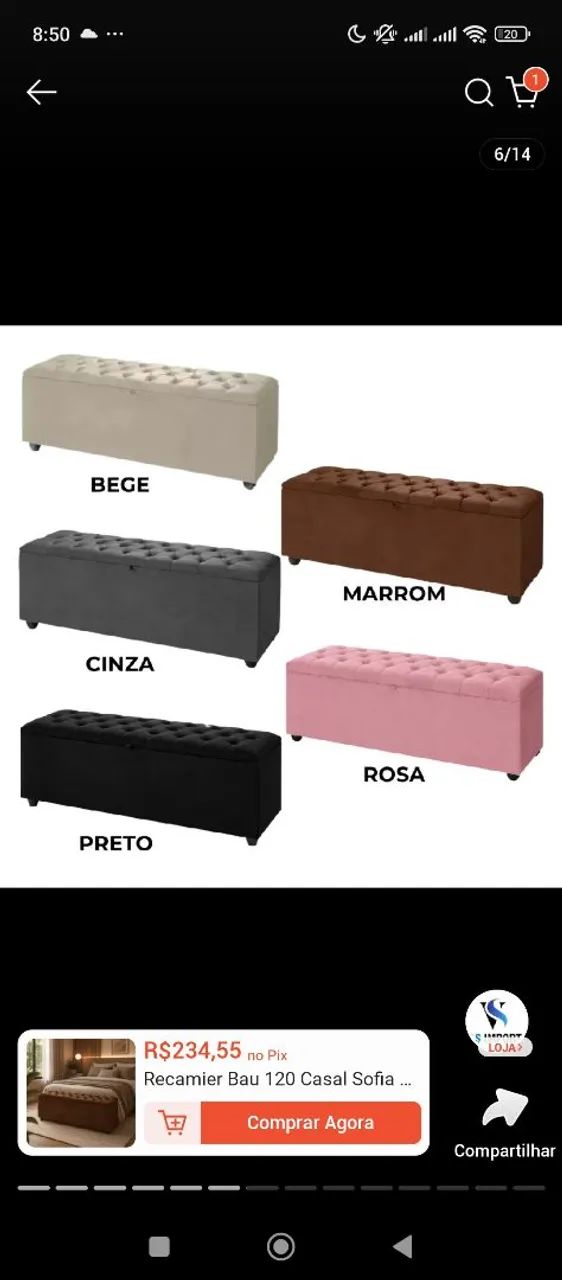 Promoção de puf baú  - Foto 4