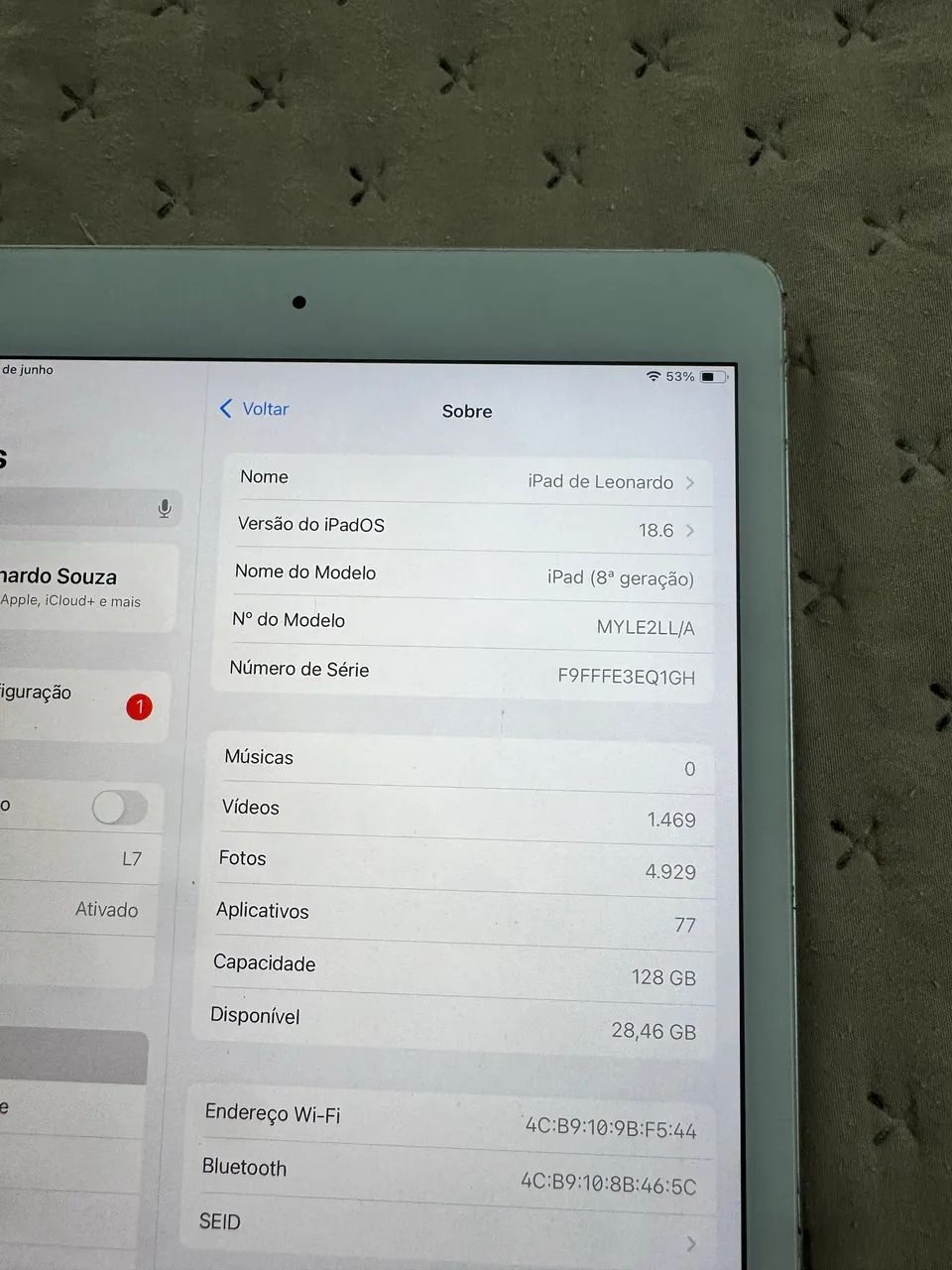 iPad 8º geração 128gb Wi-Fi  - Foto 4