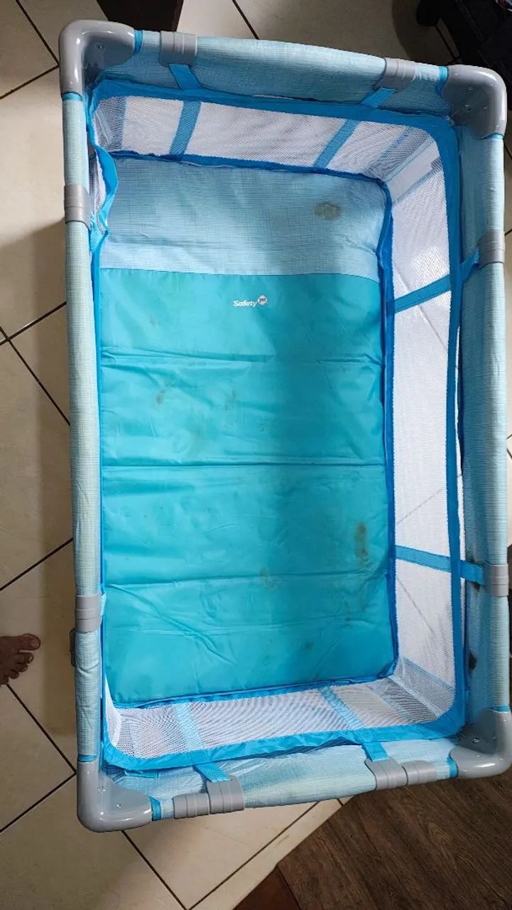 Chiqueirinho de bebê Safety cor azul usado - Foto 2