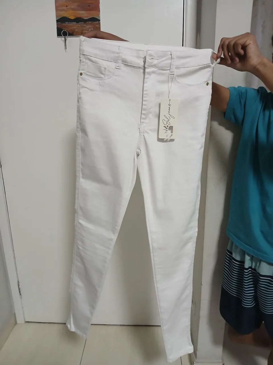 Calça Jeans Branca - Foto 3