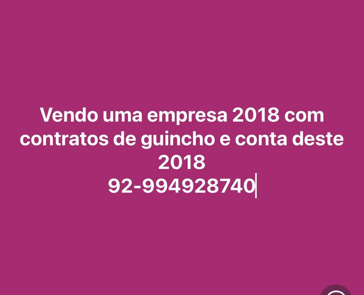Vendo uma empresa com contratos 