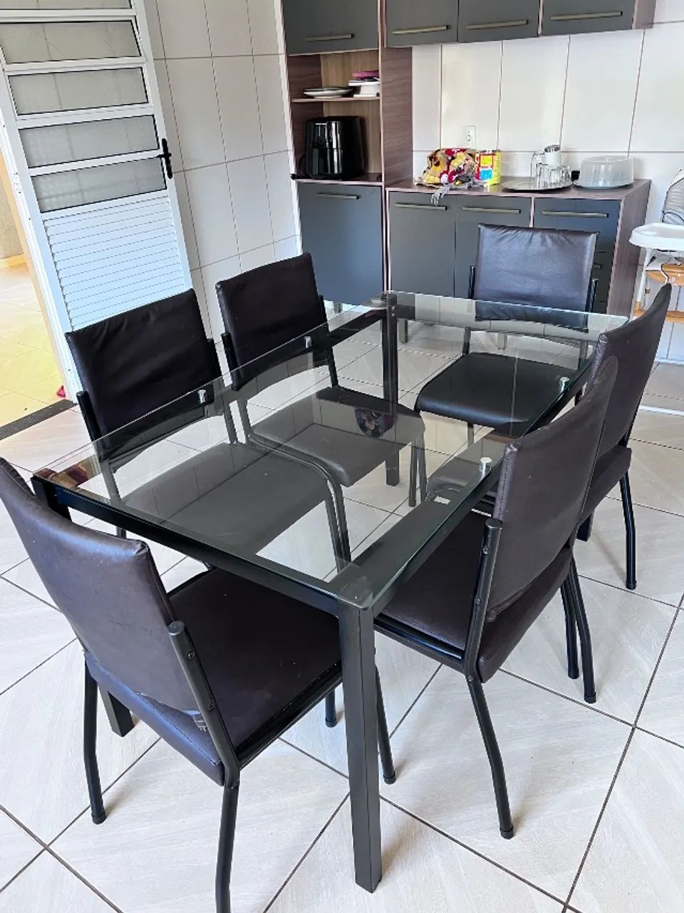 Mesa de jantar 6 lugares 