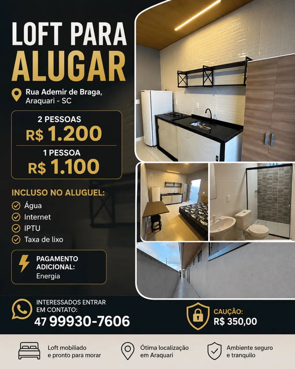 Aluguel de loft mensal - Foto 2