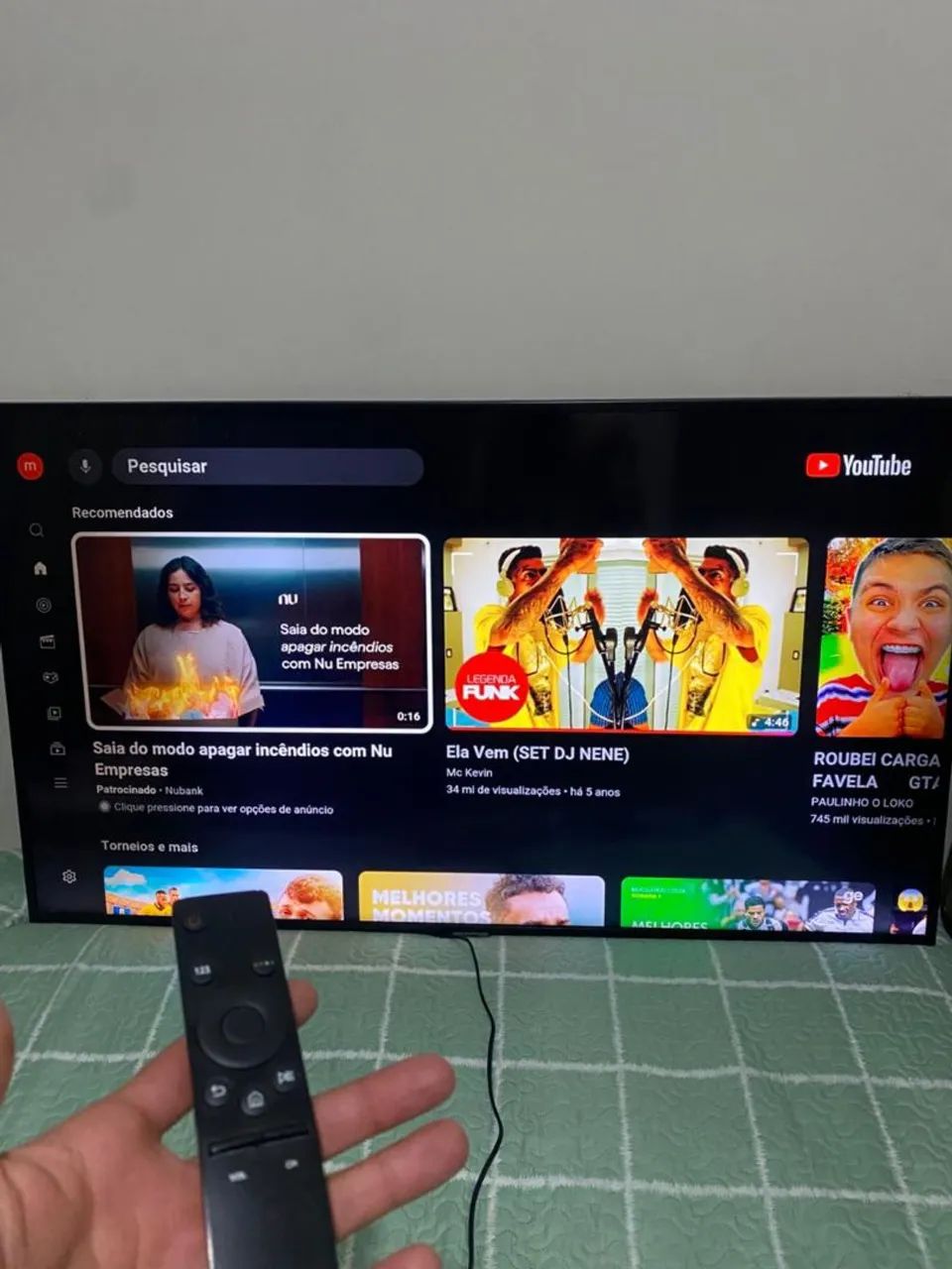 Smart TV 50 polegadas Samsung funcionando perfeitamente  - Foto 4