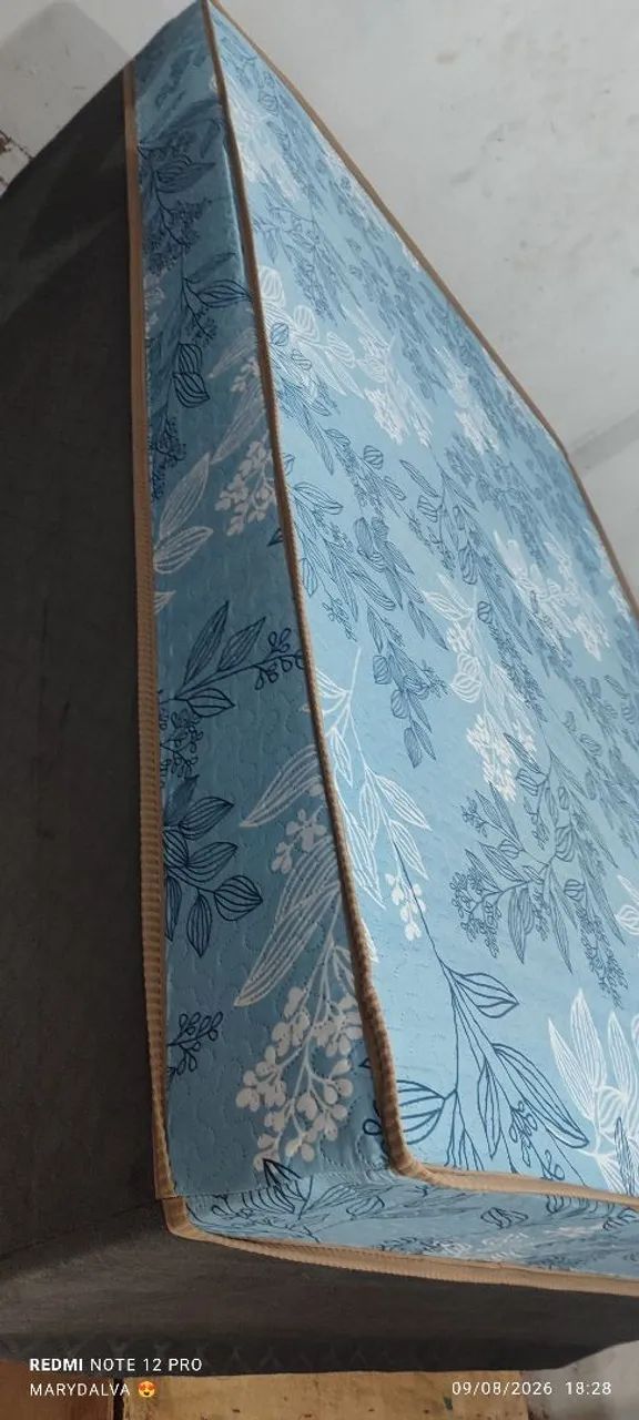 Cama box casal espuma 