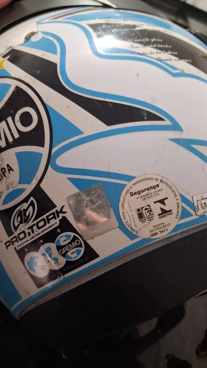 Capacete protork Grêmio  - Foto 2
