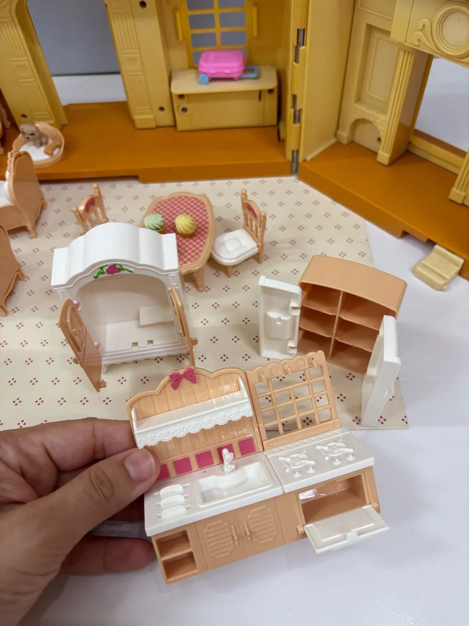 Mini casinha boneca (Polly, Barbie, silvanian families) - Foto 4