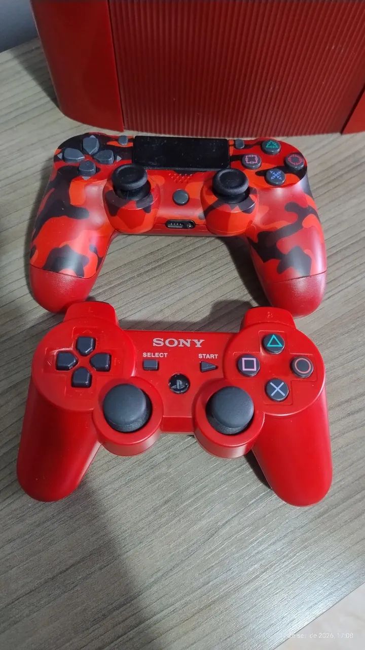 PS3 Super Slim Vermelho  - Foto 3