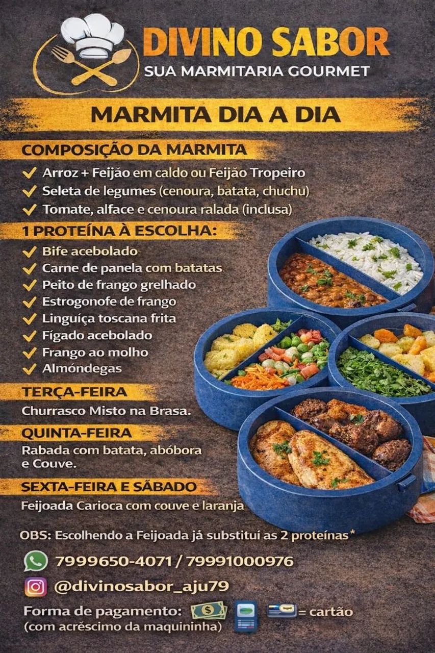Marmitas do dia dia planos  semanais, Quinzenais e mensal - Foto 2