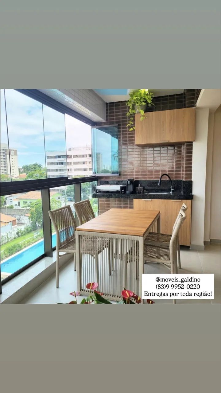 Mesas 4 lugares para área externa, gourmet ou varandas  - Foto 5