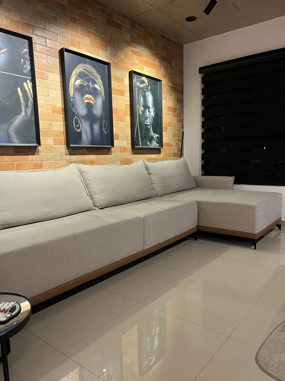 Sofa 4 lugares com chaise 3.40 x 0.90 alinho - Foto 4