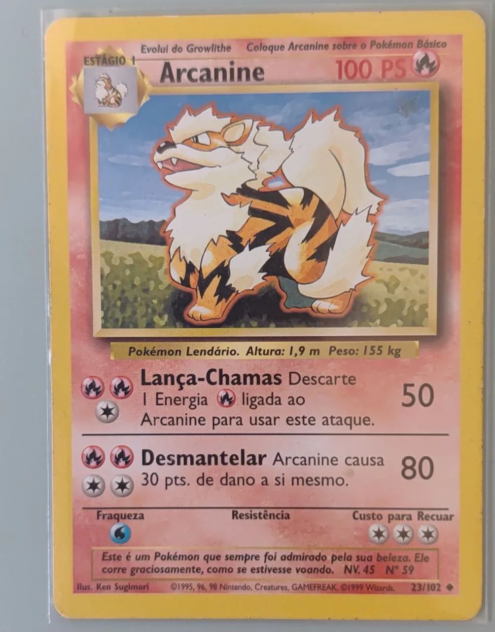 arcanine pokemon card 1995 Arcanine [Fire] • Pokemon Card – Mikes Game Shop main image 0
