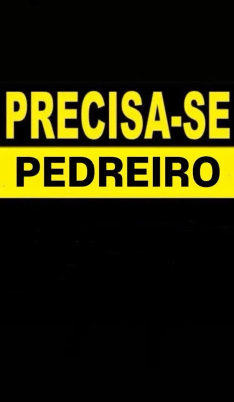 Preciso de pedreiro 