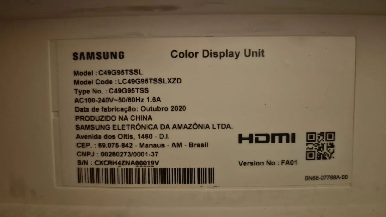 Monitor Samsung Odyssey G9 49 Polegadas. - Foto 3