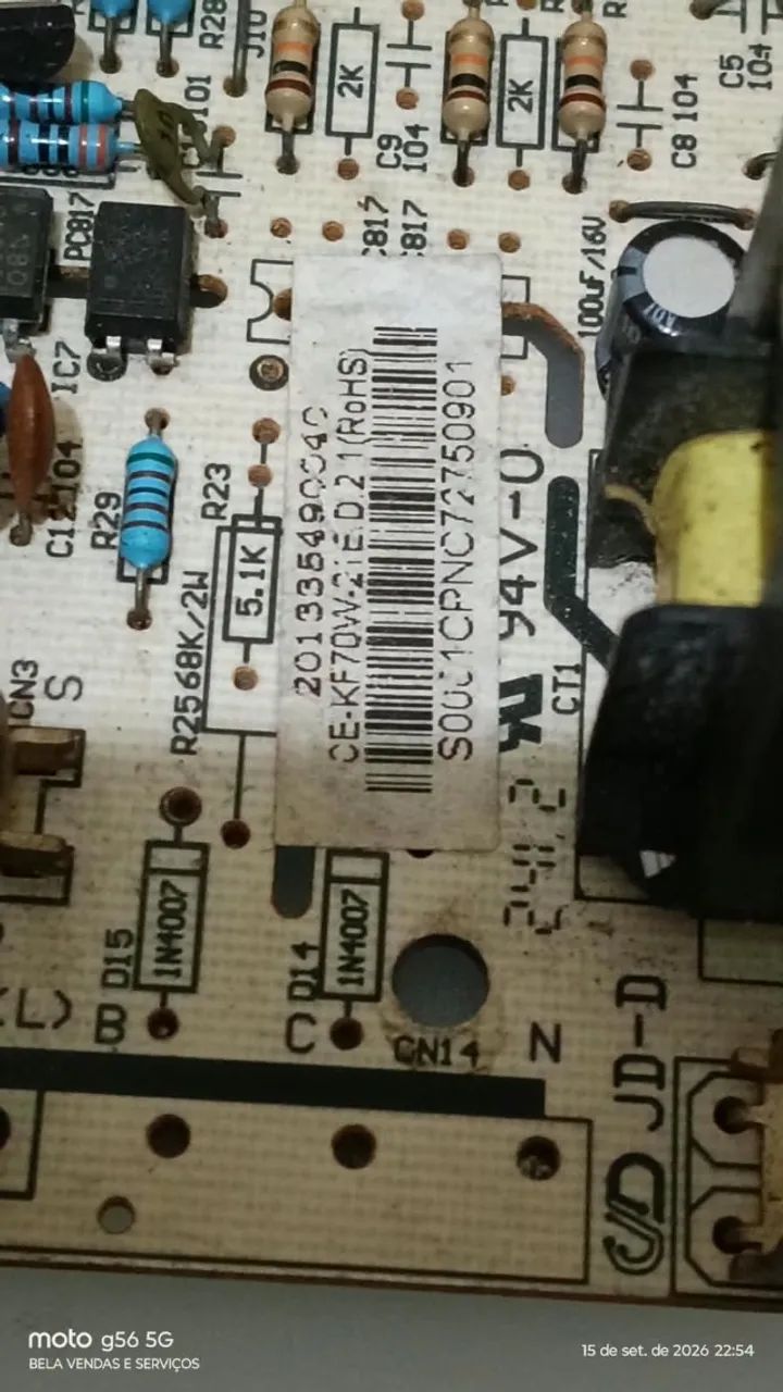 Placa para AR-CONDICIONADO (Ce-Kf70w-21e) original - Foto 2