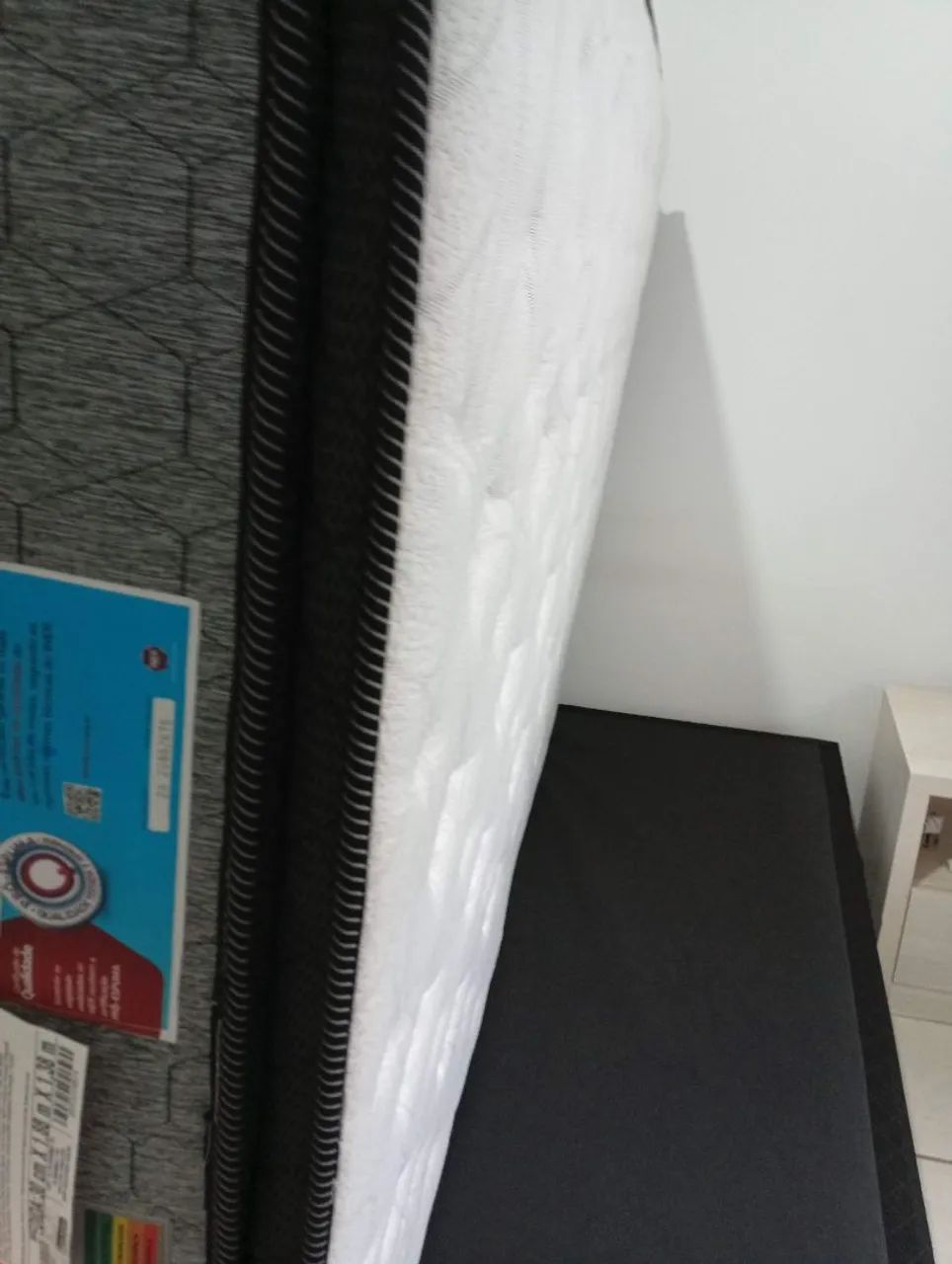 Cama casal colchão box dupla face e baú  - Foto 3