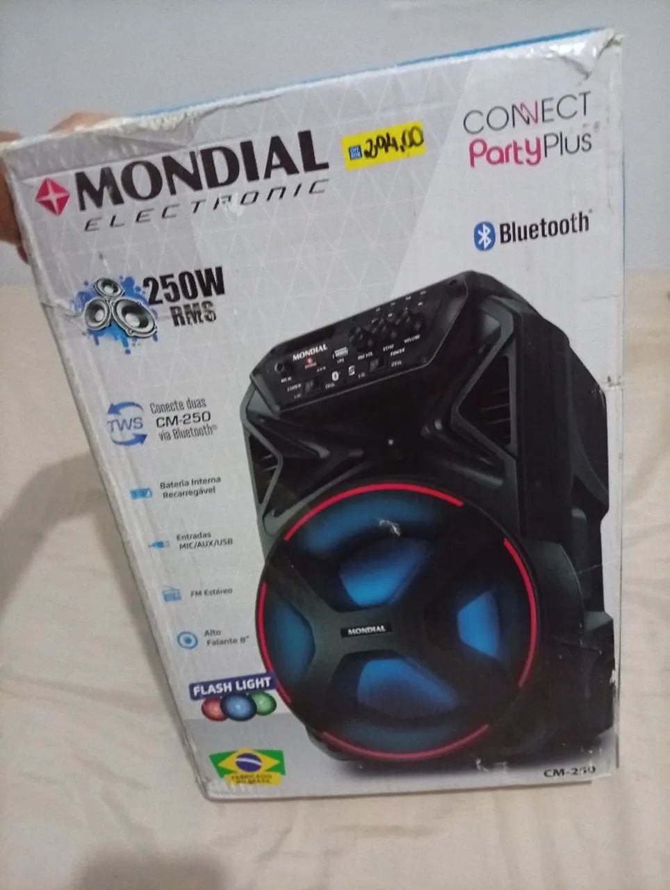CAIXA DE SOM MONDIAL PRETA - Foto 5