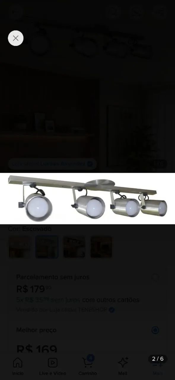 Spot trilho 65 cm - Foto 2