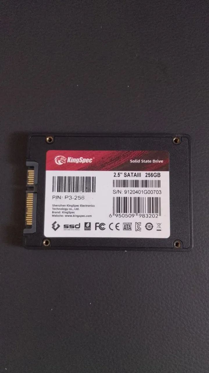 Vendo SSD KingSpec 256 GB  - Foto 2