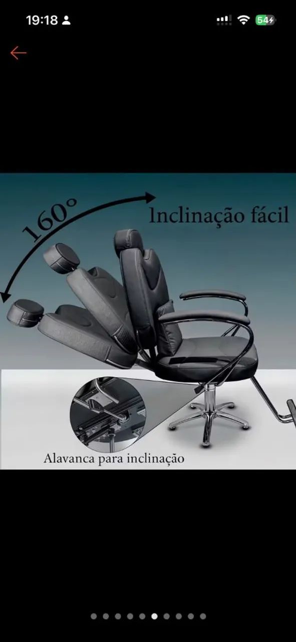 Cadeira de barbeiro  - Foto 4
