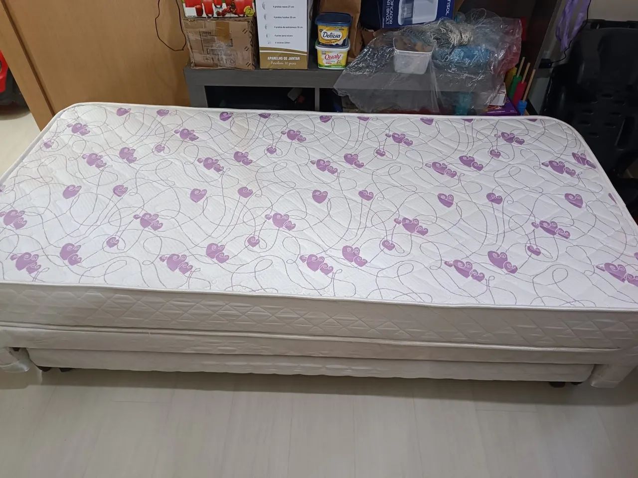 Cama solteiro com colchão e cama auxiliar  - Foto 2