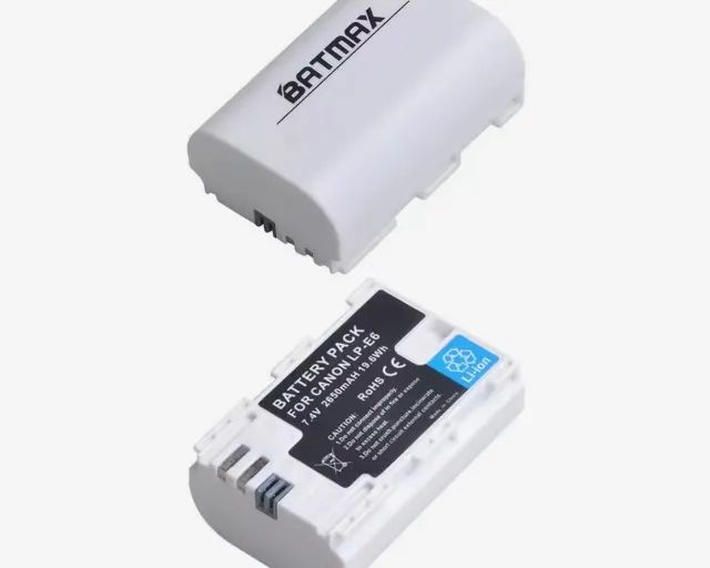 Bateria Lp-E6 Batmax 2650 Mah Lp-E6N Canon R8 R7 R6 6D 60D 7D Mk Ii 5D Mk Iv 80D 70D - Foto 3