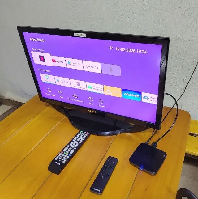 Vendo ótima TV LED 24 POLEGADAS, com conversor para Smart TV - Foto 2