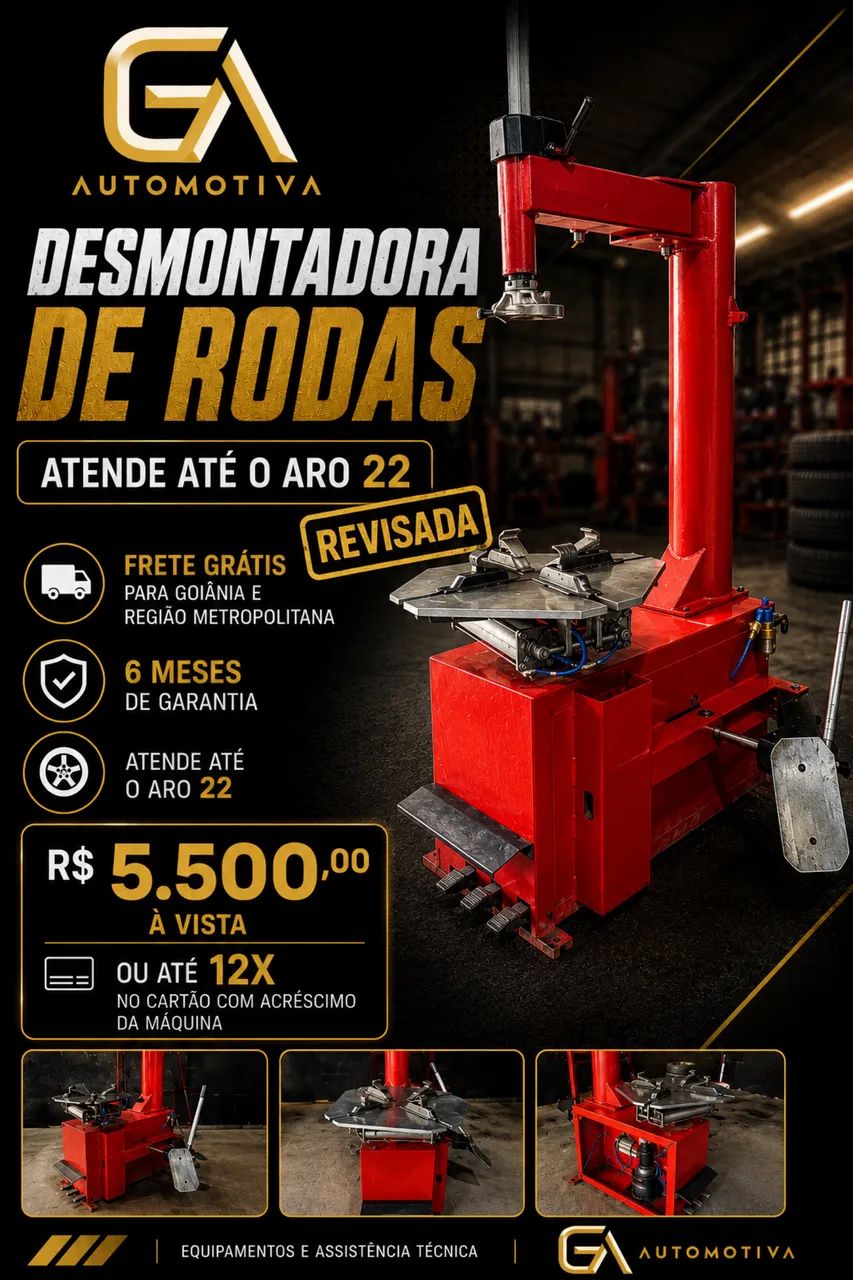 Desmontadora de rodas até aro 22 - Foto 2