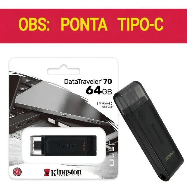 PEN DRIVE 64GB TYPE-C USB 3,2
