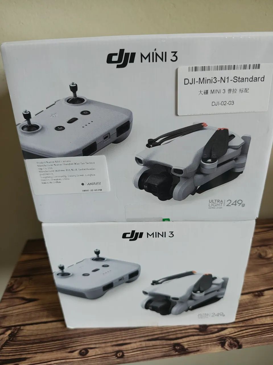 Drone DJI mini 3 standart NOVO e LACRADO 