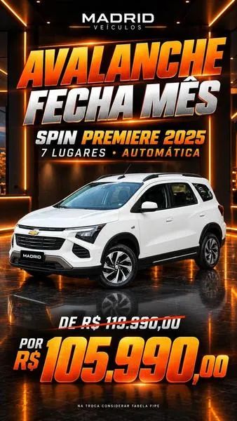 Chevrolet Spin SPIN PREMIER 1.8 8V Econo.Flex 5p Aut. 2025