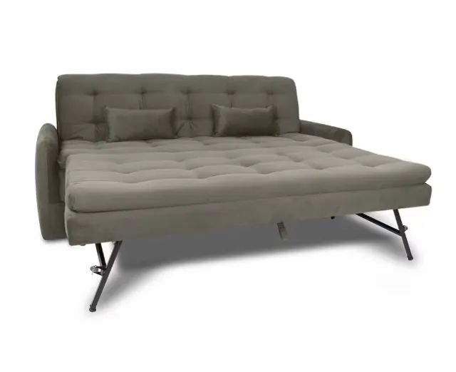 Sofá Cama retrátil com cama auxiliar, 3 lugares, pouco uso - Foto 5