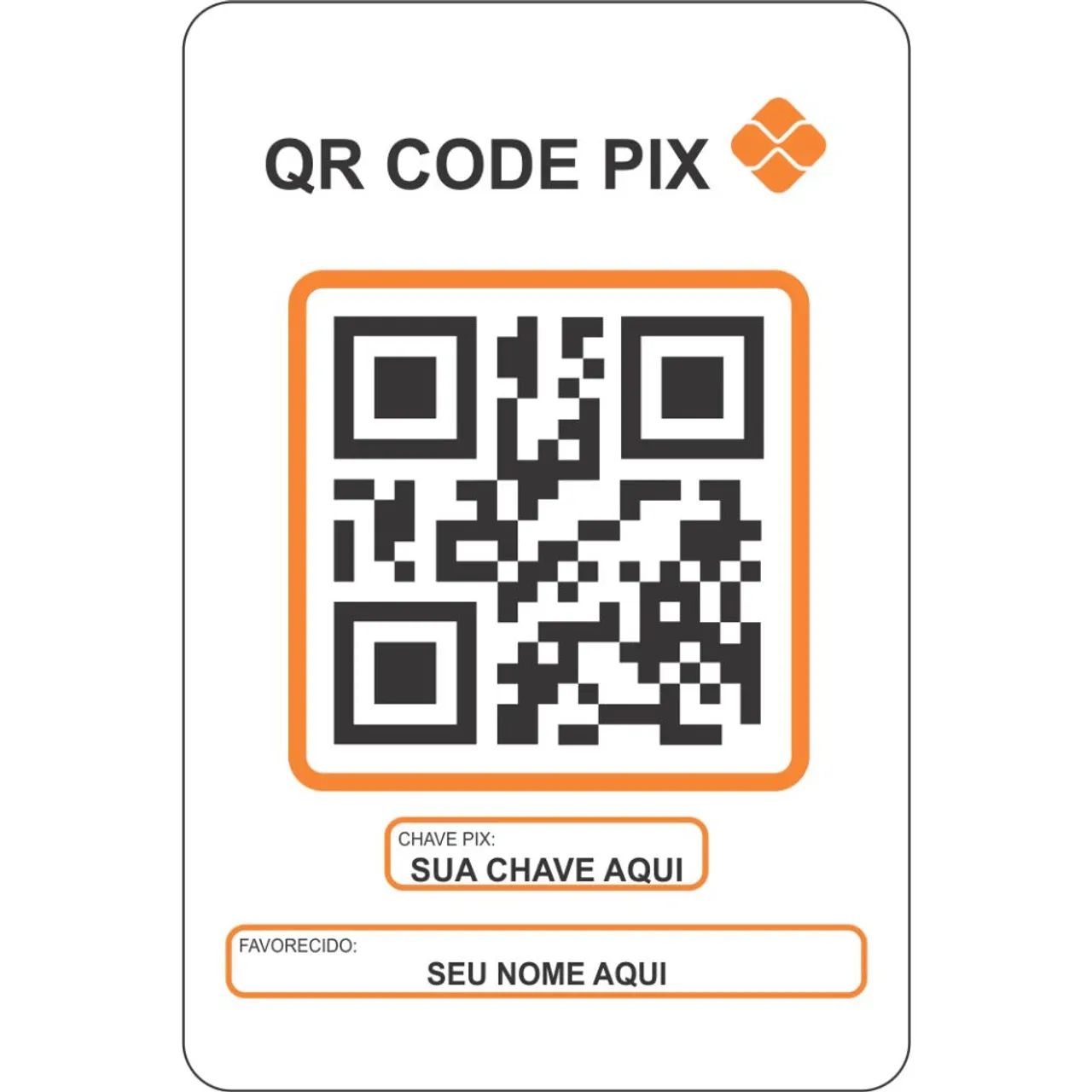 Cartão plastificado QR CODE PIX  - Foto 2
