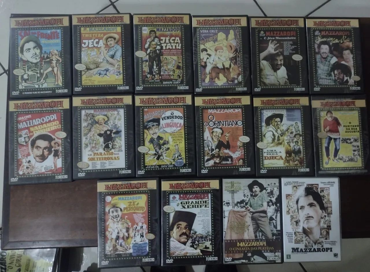DVDs filmes de Mazzaropi. 32 filmes (obra completa) , mais 2 documentários. $500 - Foto 2