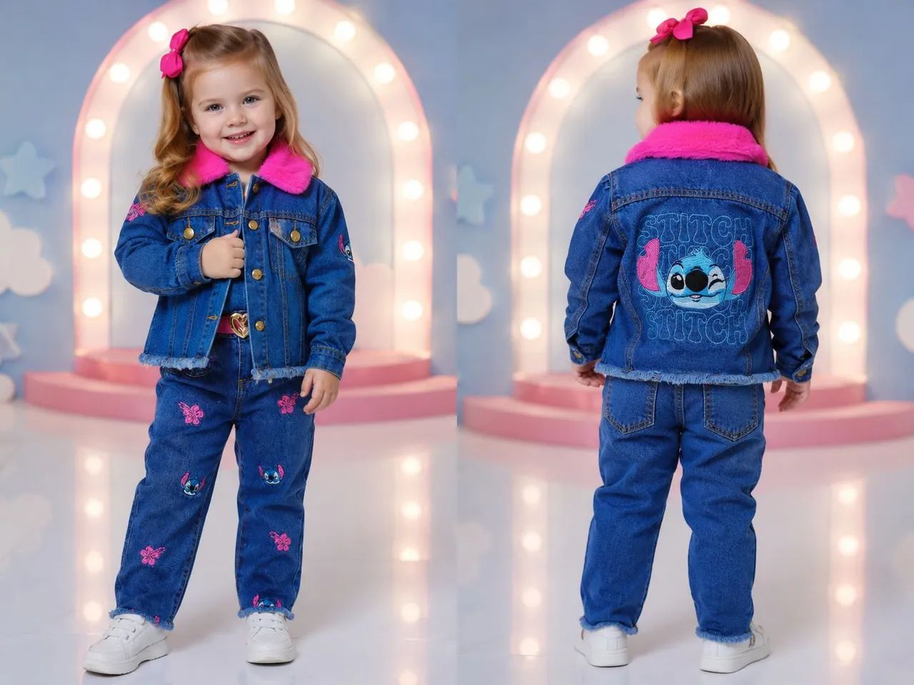 Conjunto Lilo Stitch tamanho 2 e 4. 