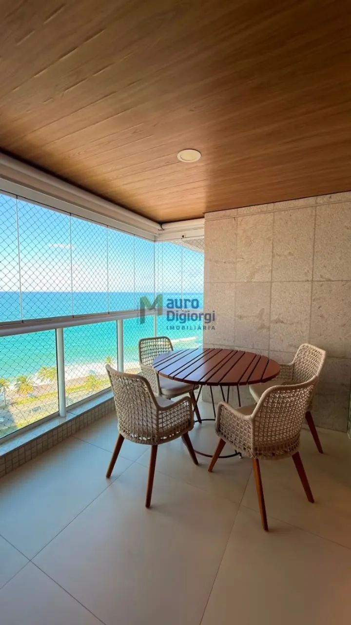 Edif Riviera Savona, beira mar 196 m2, mobiliado