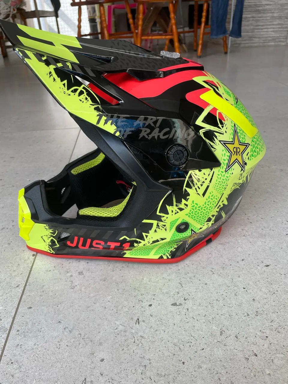 Capacete just1 motocross   fox airoh - Foto 6