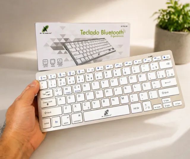 Teclado Mini Bluetooth Slim Abnt2 X-Cell XC-TEC-04 (NOVO) - Foto 2